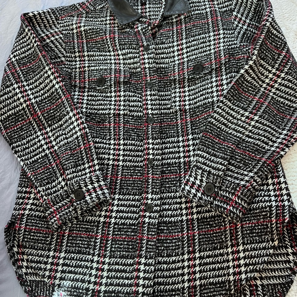 Fifteen Twenty Black and White Plaid Button Down Shirt